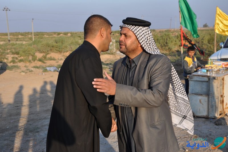 مسؤول وحدة الشعائر الحسينية يتفقد مواكب الدواية الخدمية على طريق آل بدير